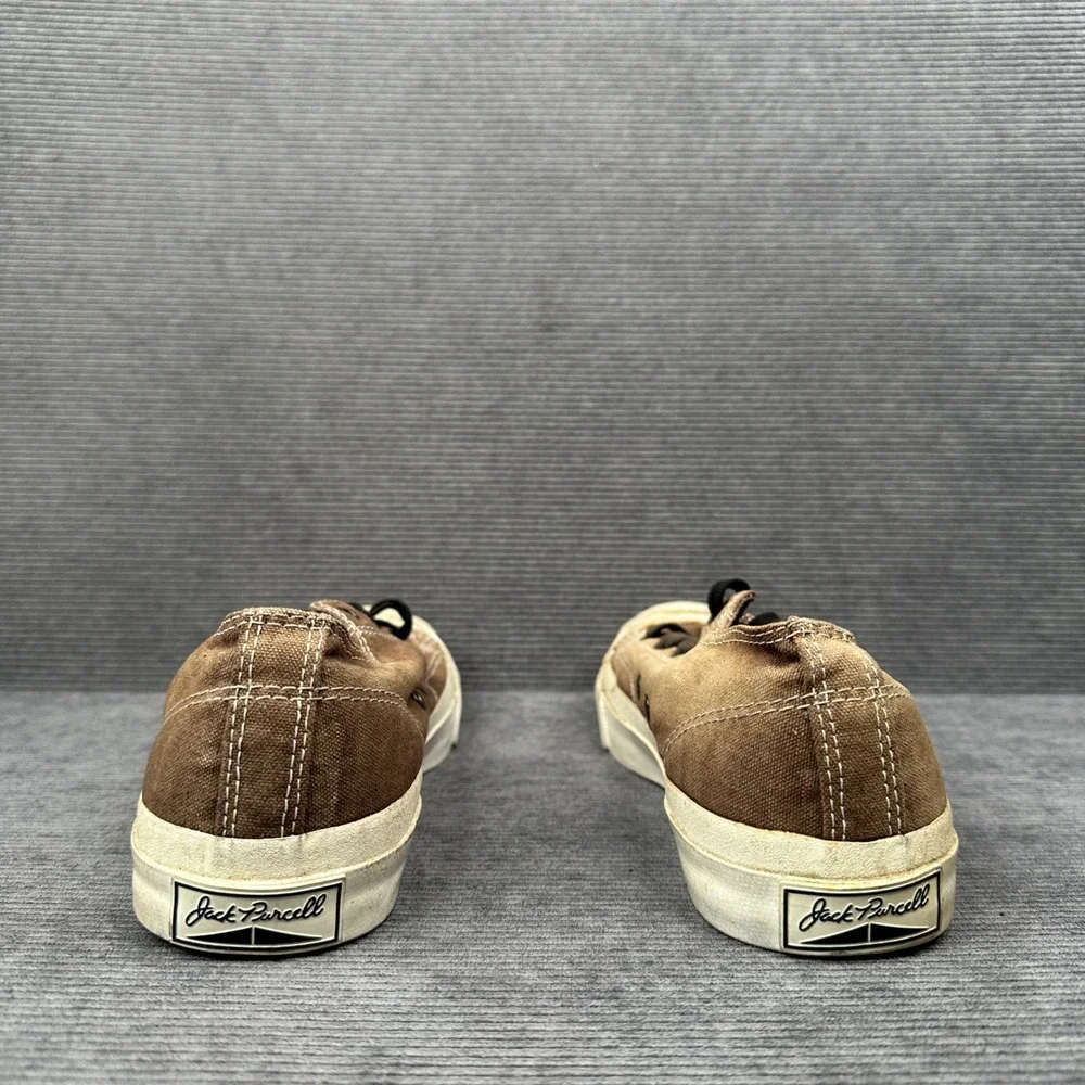 Converse Jack Purcell Low Top Brown Canvas Sneakers Mens 7 Womens 8.5 110853